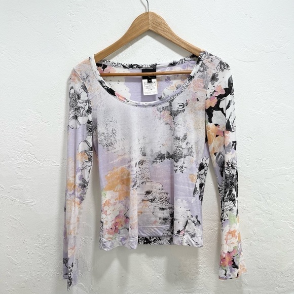 Just Cavalli Cotton Printed Long Sleeve Floral - Picture 1 of 4